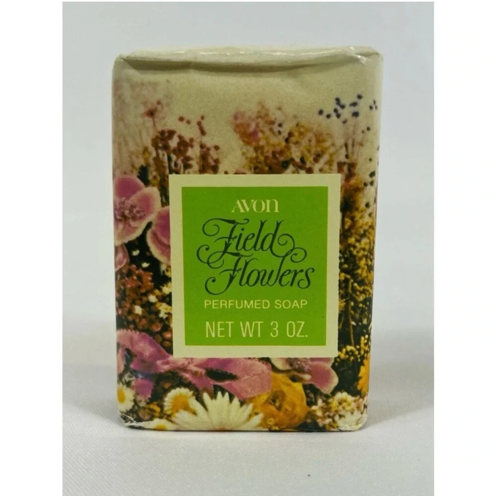 Avon Field Flowers Perfumed Soap - Vintage Floral Design Collectible New